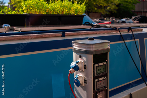 Electric Supply Station motorboat London photo