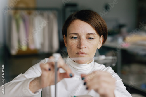 Seamstress hobby equipment photo