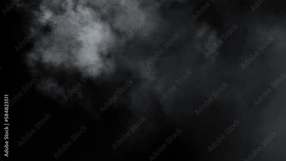smoke , vapor , fog - realistic smoke cloud best for using in composition, 4k, use screen mode for blending, ice smoke cloud, fire smoke, ascending vapor steam over black background - floating fog