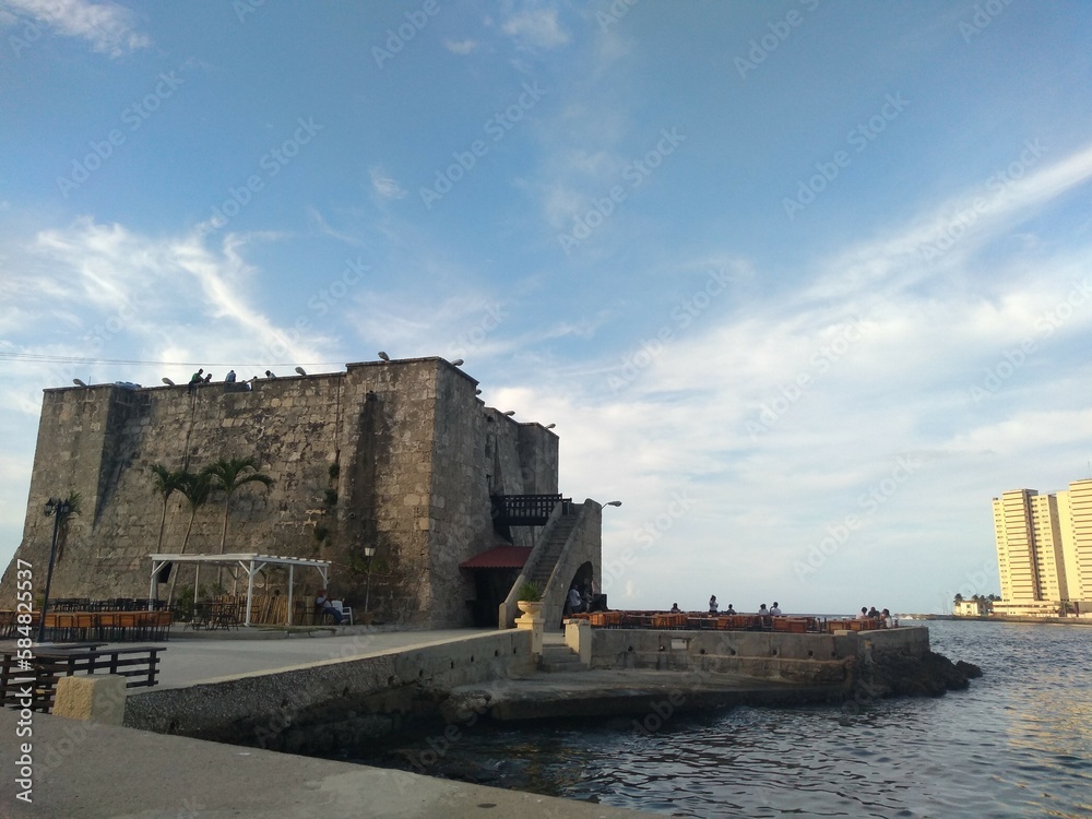 old fortress restaurante in the sea