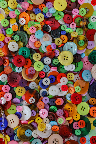 pattern background with sewing buttons