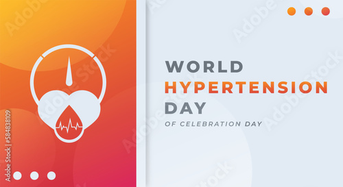 World Hypertension Day Celebration Vector Design Illustration for Background, Poster, Banner, Advertising, Greeting Card