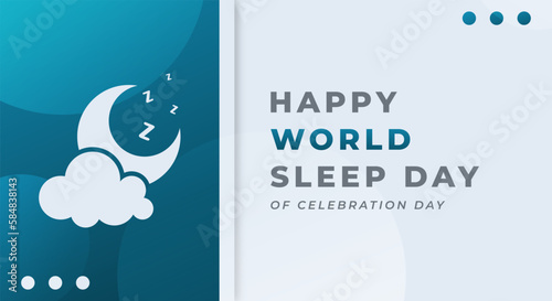 World Sleep Day Celebration Vector Design Illustration for Background, Poster, Banner, Advertising, Greeting Card