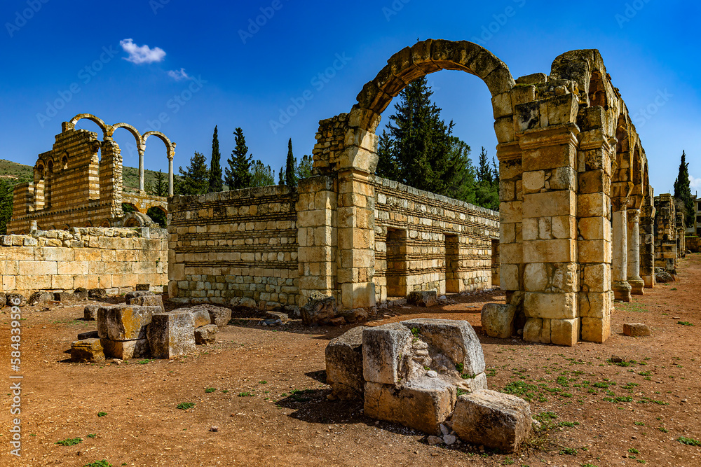 Lebanon. Anjar (UNESCO World Heritage Site), the Ummayad city. The Grand Palace