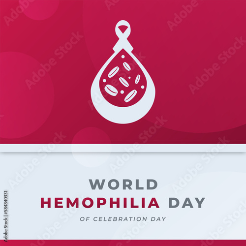 World Hemophilia Day Celebration Vector Design Illustration for Background, Poster, Banner, Advertising, Greeting Card