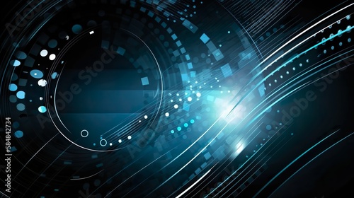 Abstract Business Technology Background