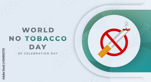 World no Tobacco Day Celebration Vector Design Illustration for Background, Poster, Banner, Advertising, Greeting Card