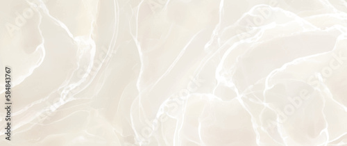 Marble vector background for cover design, cards, flyers, poster, banner. Hand drawn painted illustration. Beige marbled wall. Textured surface for design interior.