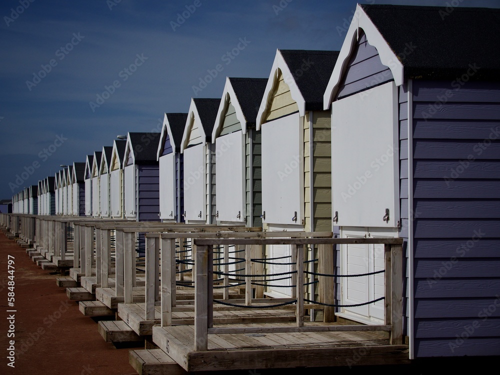 Row of Promenade Beach Huts Row of Promenade Beach Huts