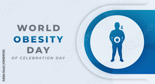 World Obesity Day Celebration Vector Design Illustration for Background, Poster, Banner, Advertising, Greeting Card