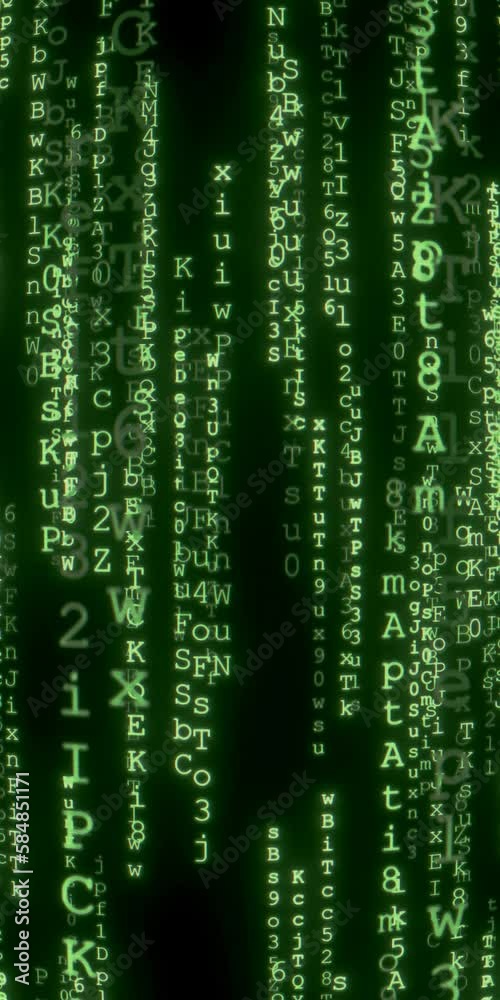 Vertical, Mobile-first format code data flow, background Vertical, Mobile-first format code data flow, background