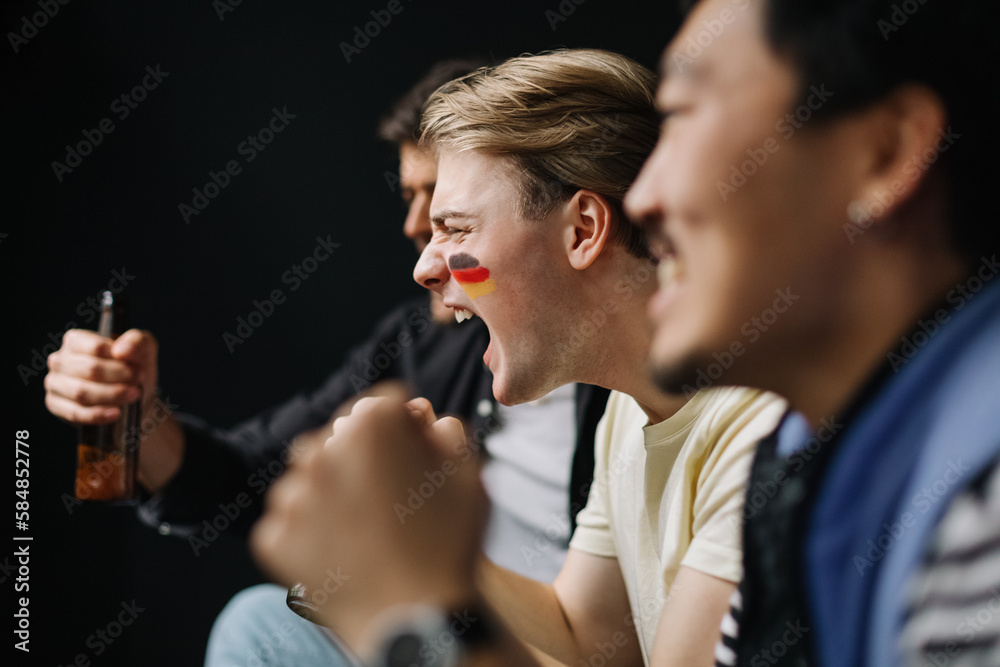 Friends Watching Match
