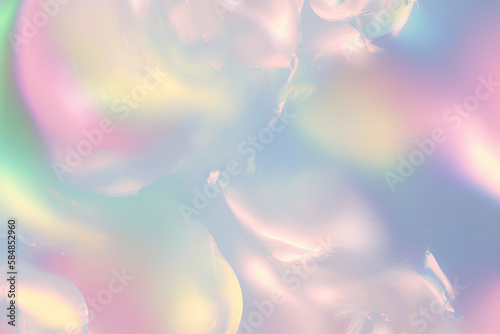 Y2K iridescent pastel Nostalgic liquid texture background (generative ai) photo