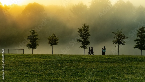 Colors from a foggy sunrise