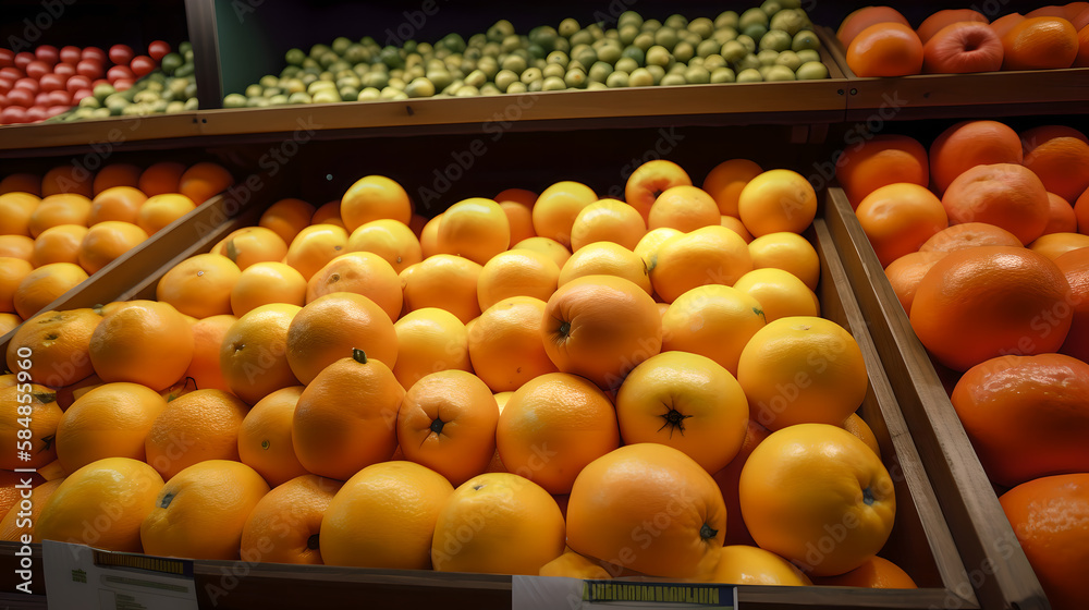 fruit and vegetables at the market generative art