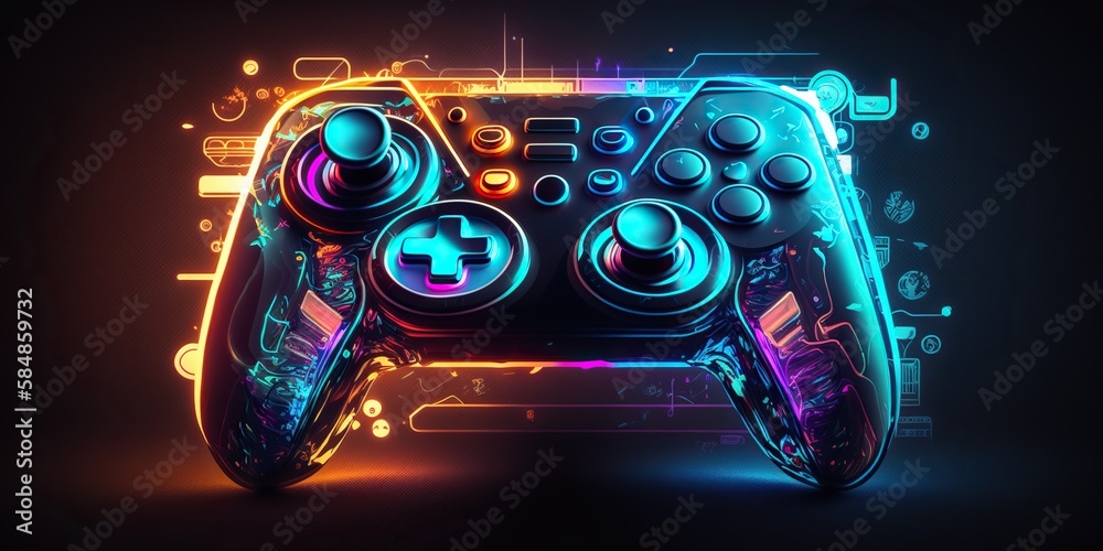 Jogos Futuristas. Conceito De Jogos De Vídeo. O Gamepad Controla O Robô  Voador De Seu Videogame. Jogos Blockchain. Foto Royalty Free, Gravuras,  Imagens e Banco de fotografias. Image 157651941