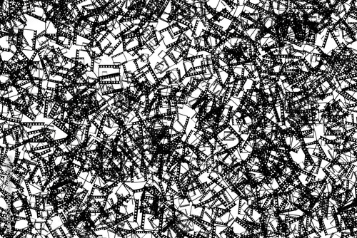 Background pattern made from lots of 35 mm filt strips with transparent background (png image)