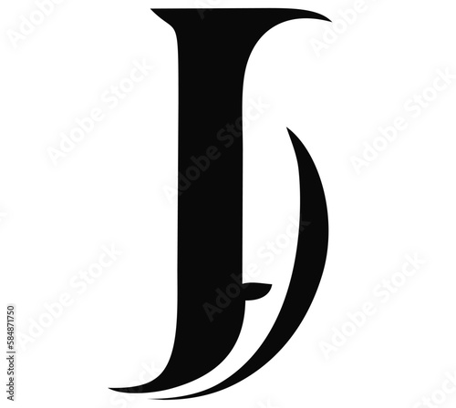 letter j minimalist logo