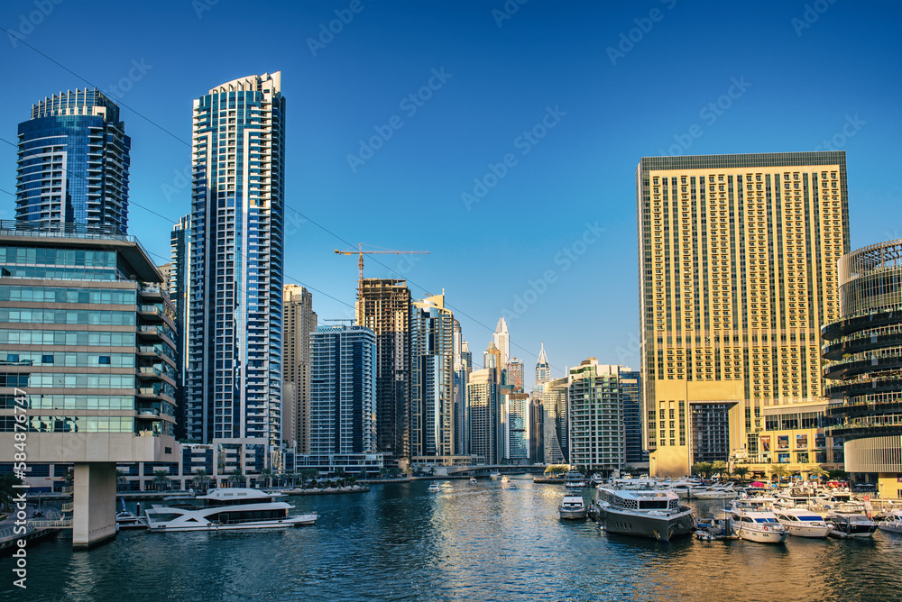 Dubai Marina at sunset Dubai Marina at sunset