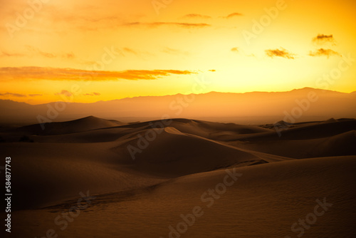 Sunset in Taton desert photo