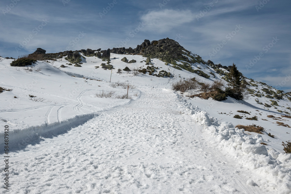 Winter landscape of Vitosha Mountain, Bulgaria