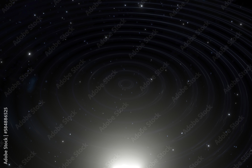 宇宙空間から発せられる電波のイメージ 宇宙空間から発せられる電波のイメージ