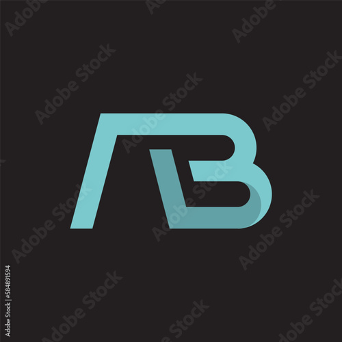 intial ab letter logo vector icon illustration