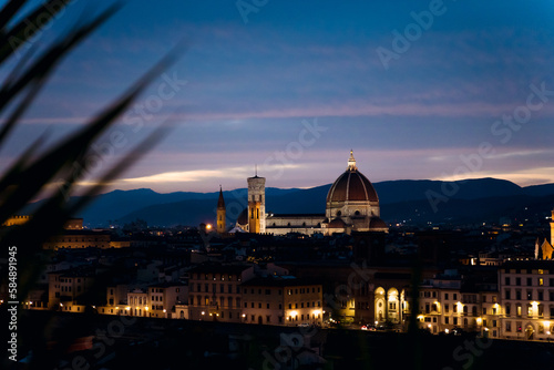The Brunelleschi Dome and Cityscape of Florence photo