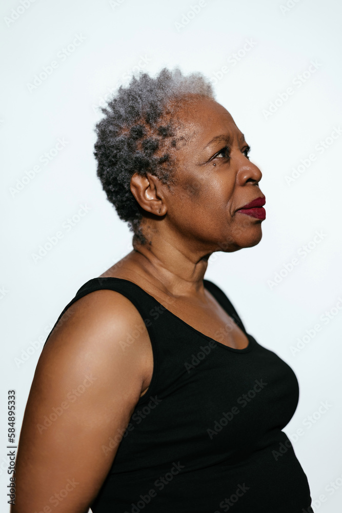 Confident casual woman posing in studio Confident casual woman posing in studio