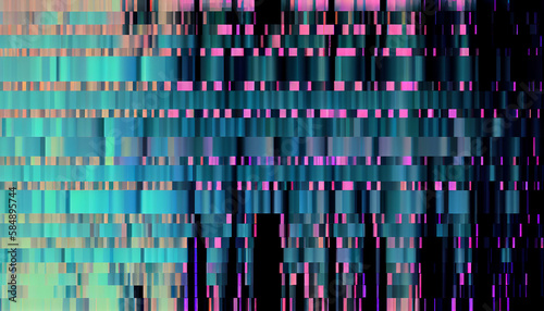 Pixelated abstract modern pattern on computer monitor backdrop  generative AI