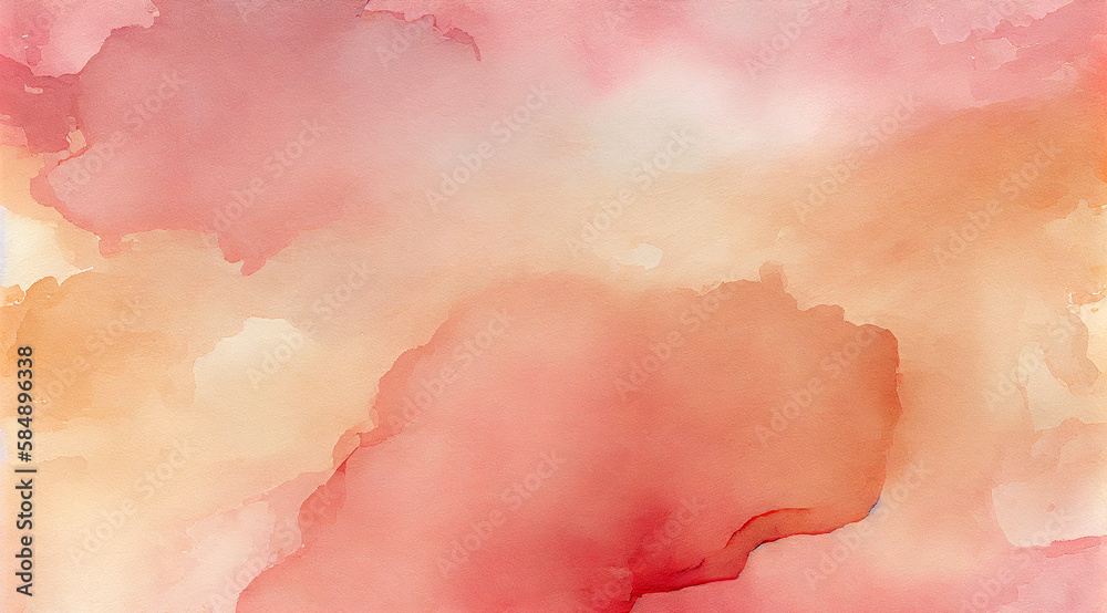 Abstract watercolor painting in vibrant pink and blue ,generative AI Abstract watercolor painting in vibrant pink and blue ,generative AI