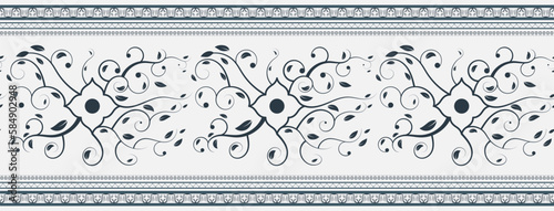 Ornament border seamless pa...