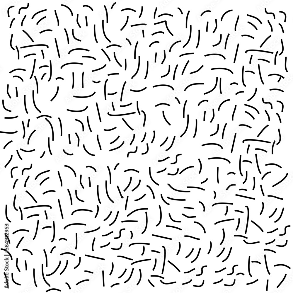 Abstract modern seamless memphis patterns in monochrome colors with geometric elements. Can be used for posters, postcards, fabric or wrapping paper