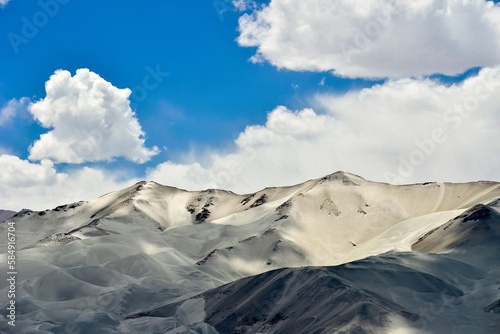 Baisha Lake in Bulunkou Reservoir, Pamir Plateau, Xinjiang photo