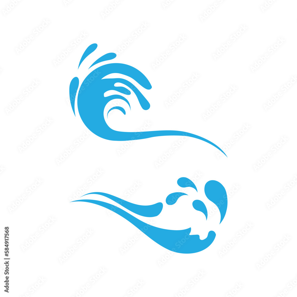 Water wave Logo vector and symbol Template Water wave Logo vector and symbol Template
