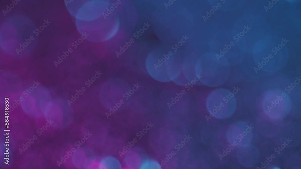 Purple and blue large bokeh balls