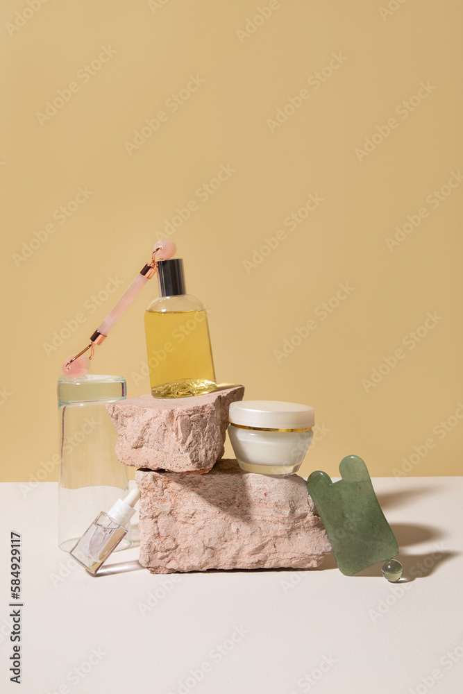 Skin care products still life Skin care products still life