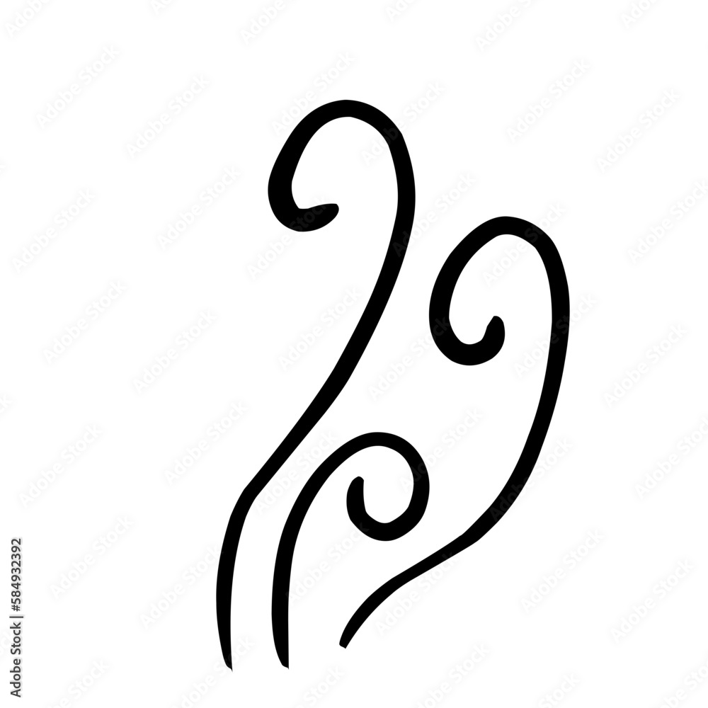 Obraz premium Aroma Smoke Line Flow