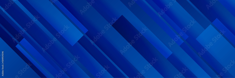 Obraz premium Abstract blue color background. Dynamic shapes composition. Vector illustration