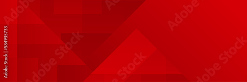 vector abstract wavy red banners