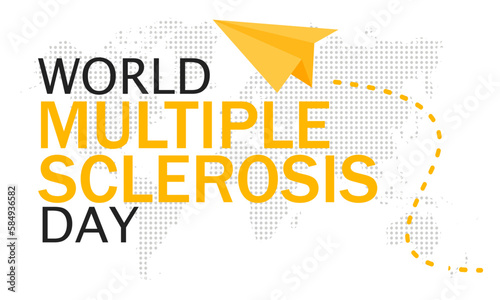 World Multiple Sclerosis Day. 30 May. Holiday concept. Template for background, banner, card, poster