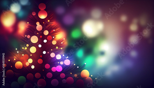 Abstract decoration Glowing backdrop, shiny illuminated colors generated by AI