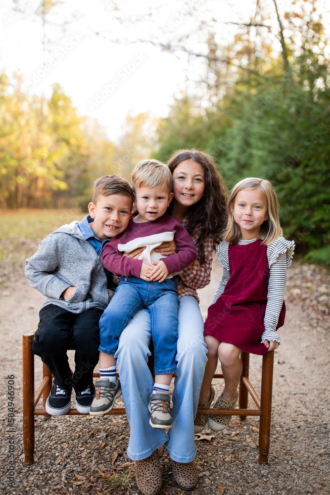 Four Happy Siblings Four Happy Siblings