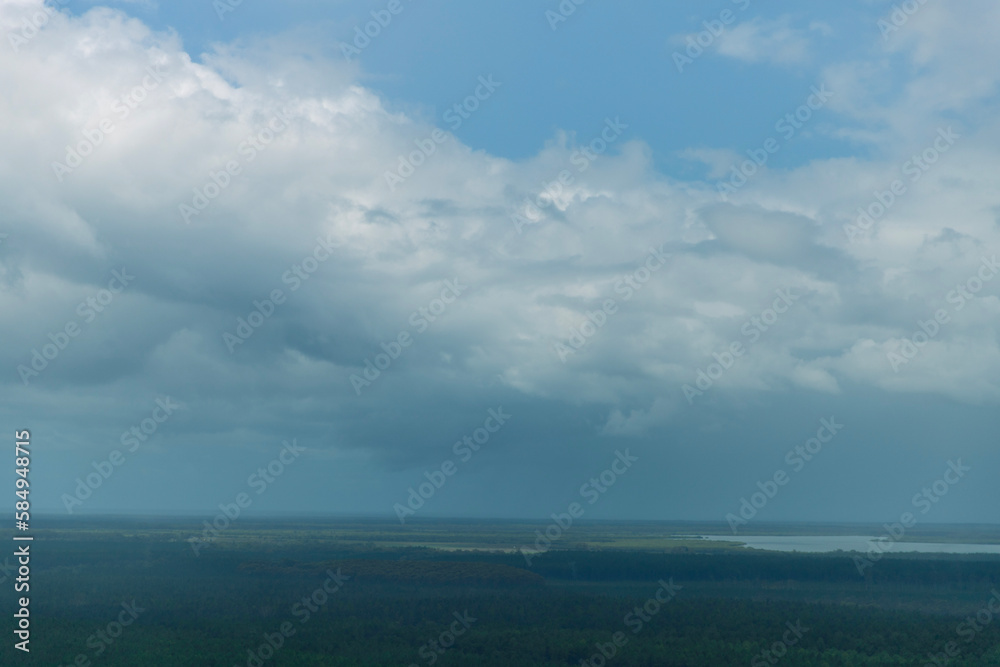 clouds over the sky