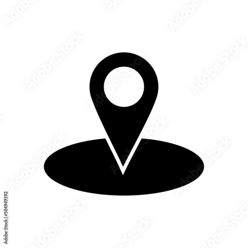 map pointer icon vector