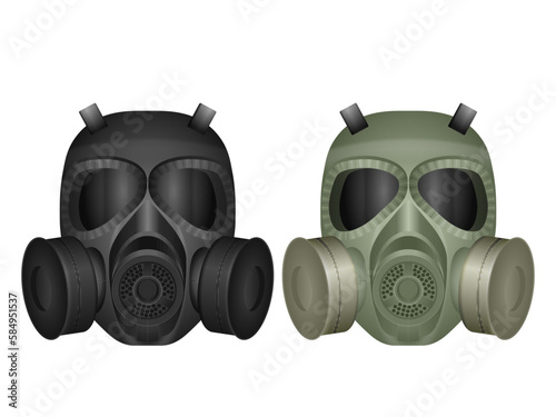 Gas mask set