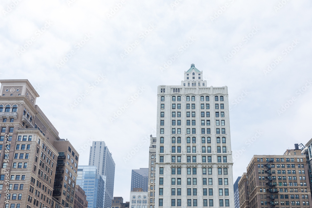 Apartment buildings in the city on a cloudy day Apartment buildings in the city on a cloudy day