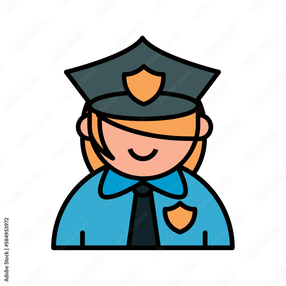 policeman character cartoon