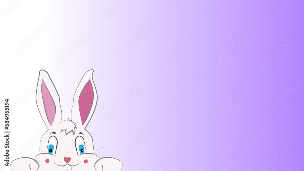 Obraz premium easter bunny card