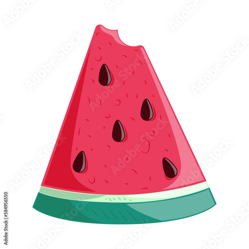bitten watermelon icon
